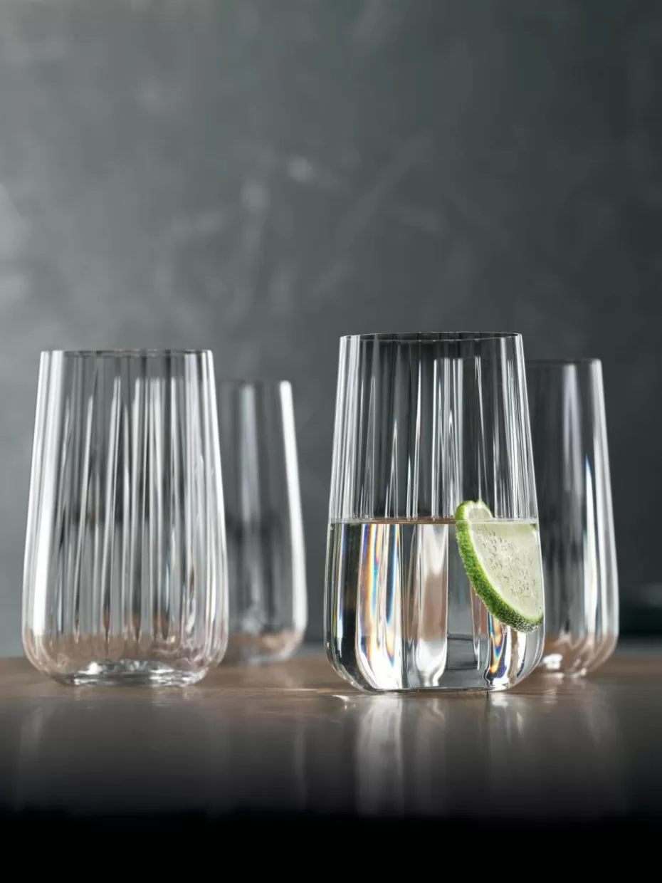 Bargläser-Spiegelau Kristall-Longdrinkgläser Life Style, 4 Stück