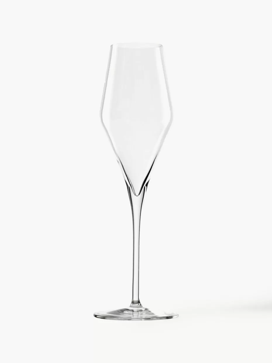 Champagner- & Sektgläser-Stölzle Lausitz Kristall-Sektgläser Quatrophil, 6 Stück