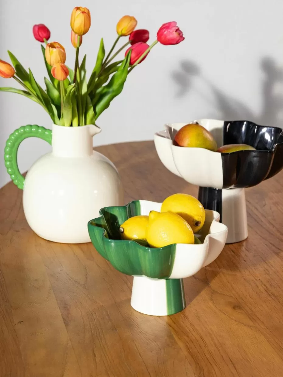 Kannen & Karaffen-&k amsterdam Krug Perle, 2.5 L Off White, Grün