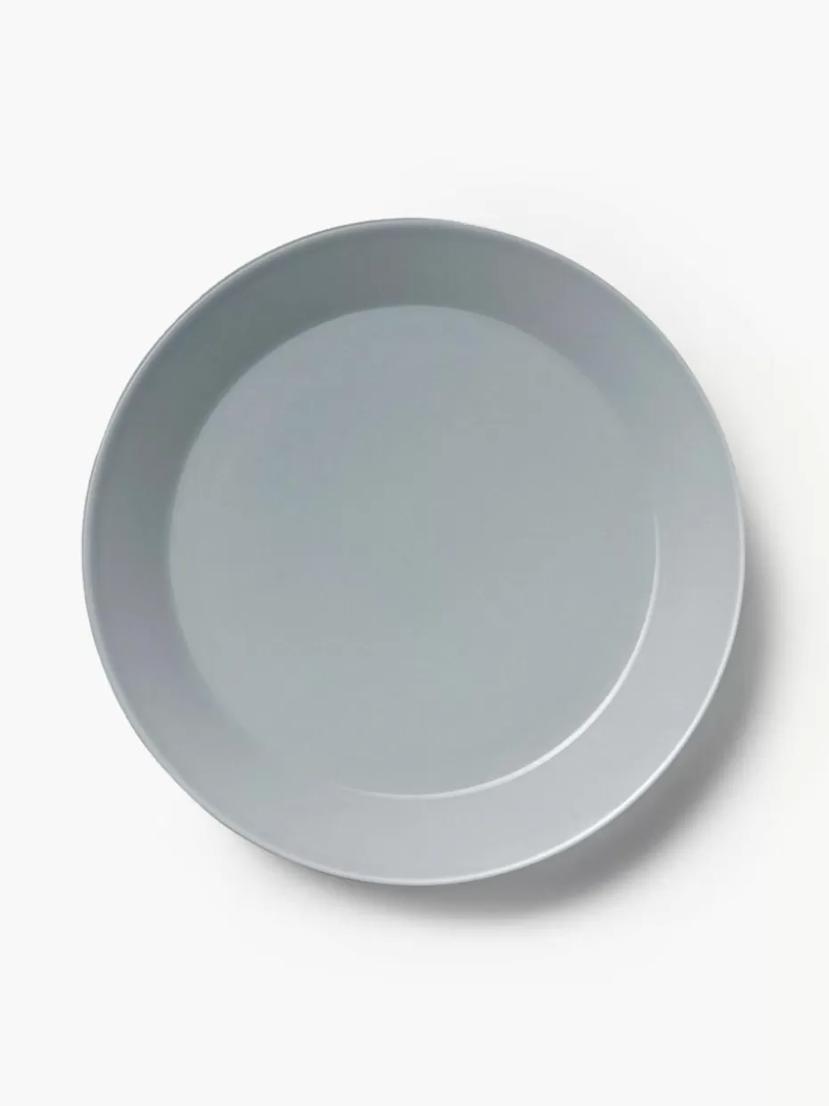 Teller-iittala Kuchenteller Teema aus Vitro-Porzellan Grau