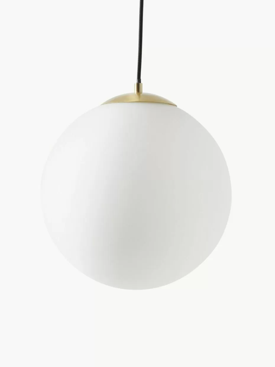 Pendelleuchten-Westwing Collection Kugel-Pendelleuchte Beth aus Opalglas