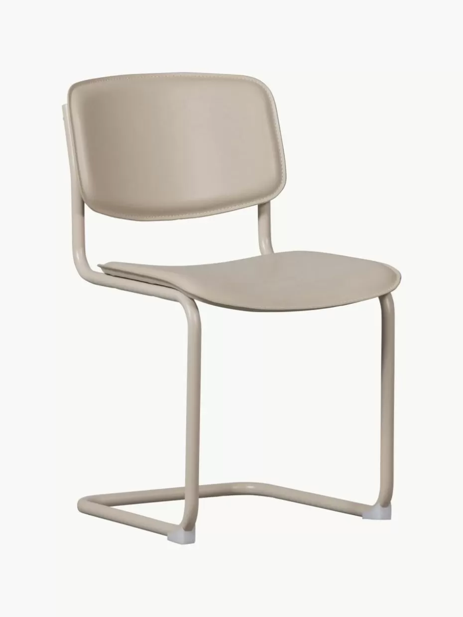 Stühle-Westwing Kunstleder-Freischwinger Cody, 2 Stück