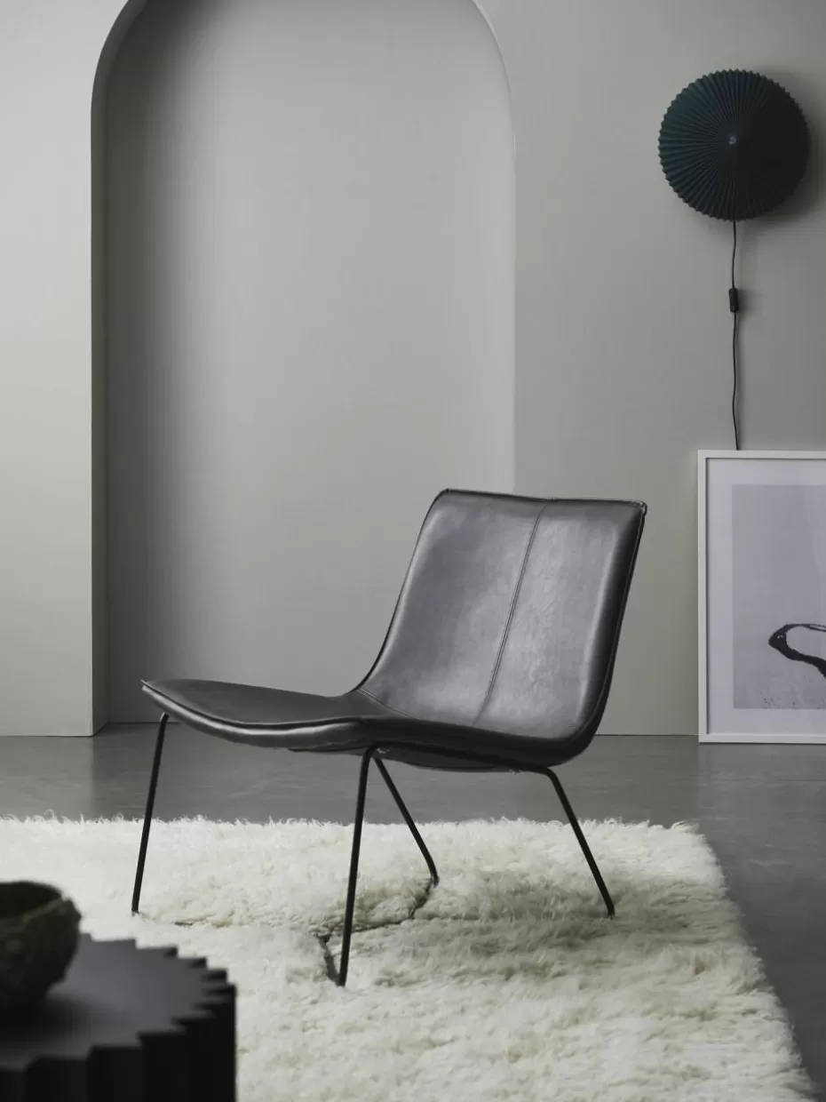 Sessel-Ellos Home Kunstleder-Loungesessel Barrel