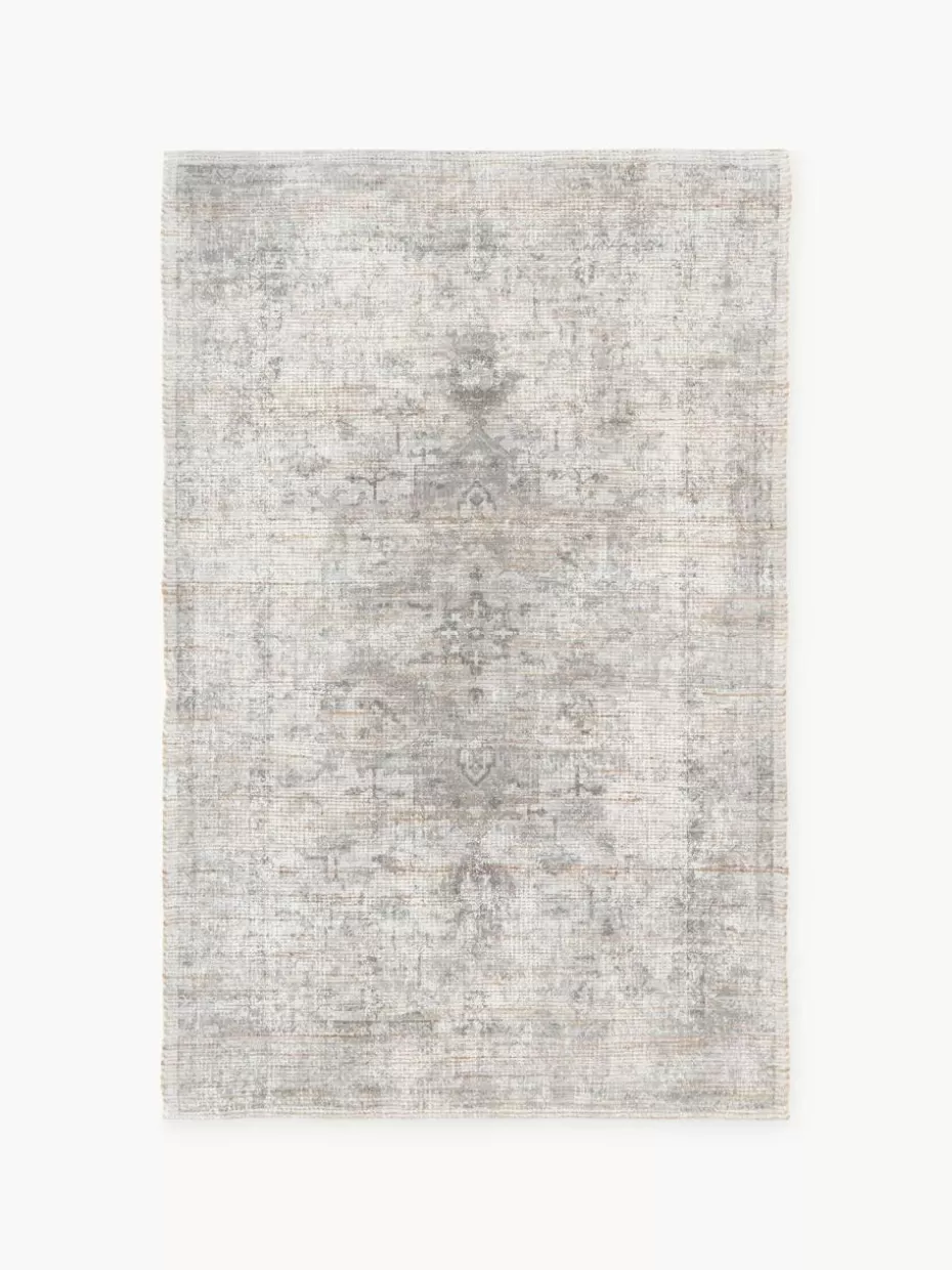Rechteckige Teppiche-Westwing Collection Kurzflor-Teppich Alisha Hellgrau