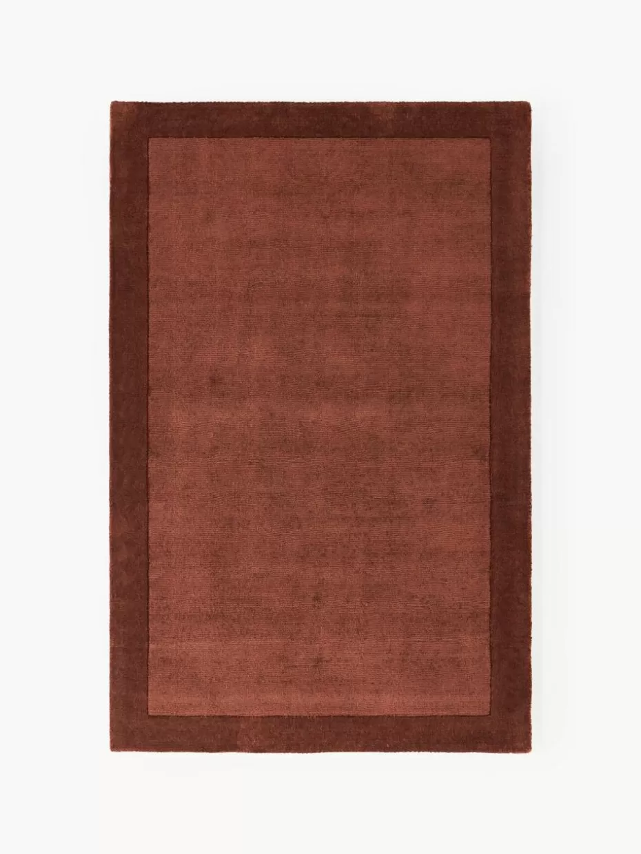 Rechteckige Teppiche-Westwing Collection Kurzflor-Teppich Kari Rostrot