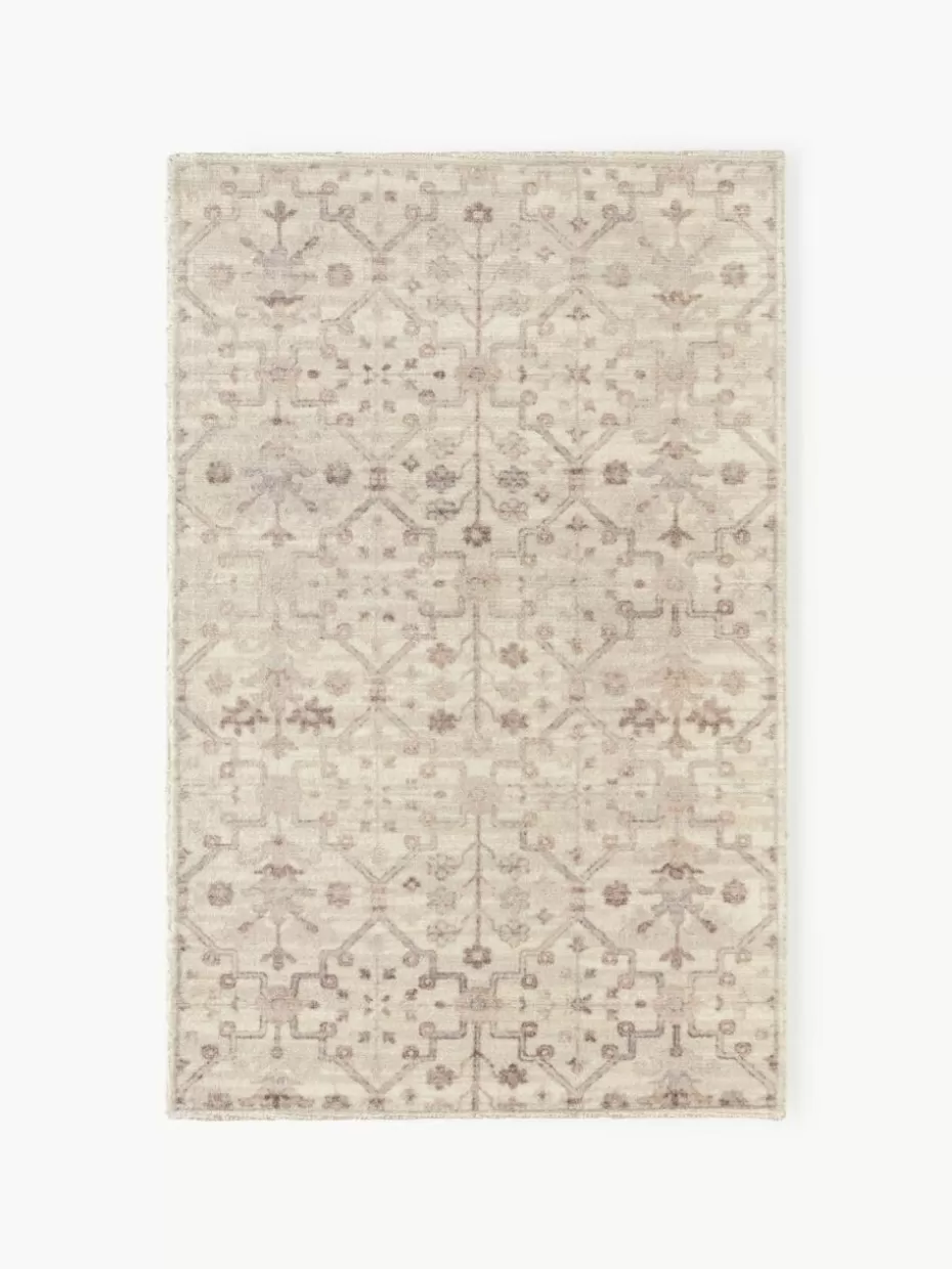 Rechteckige Teppiche-Westwing Collection Kurzflor-Teppich Rosalie mit Ornamenten, handgewebt