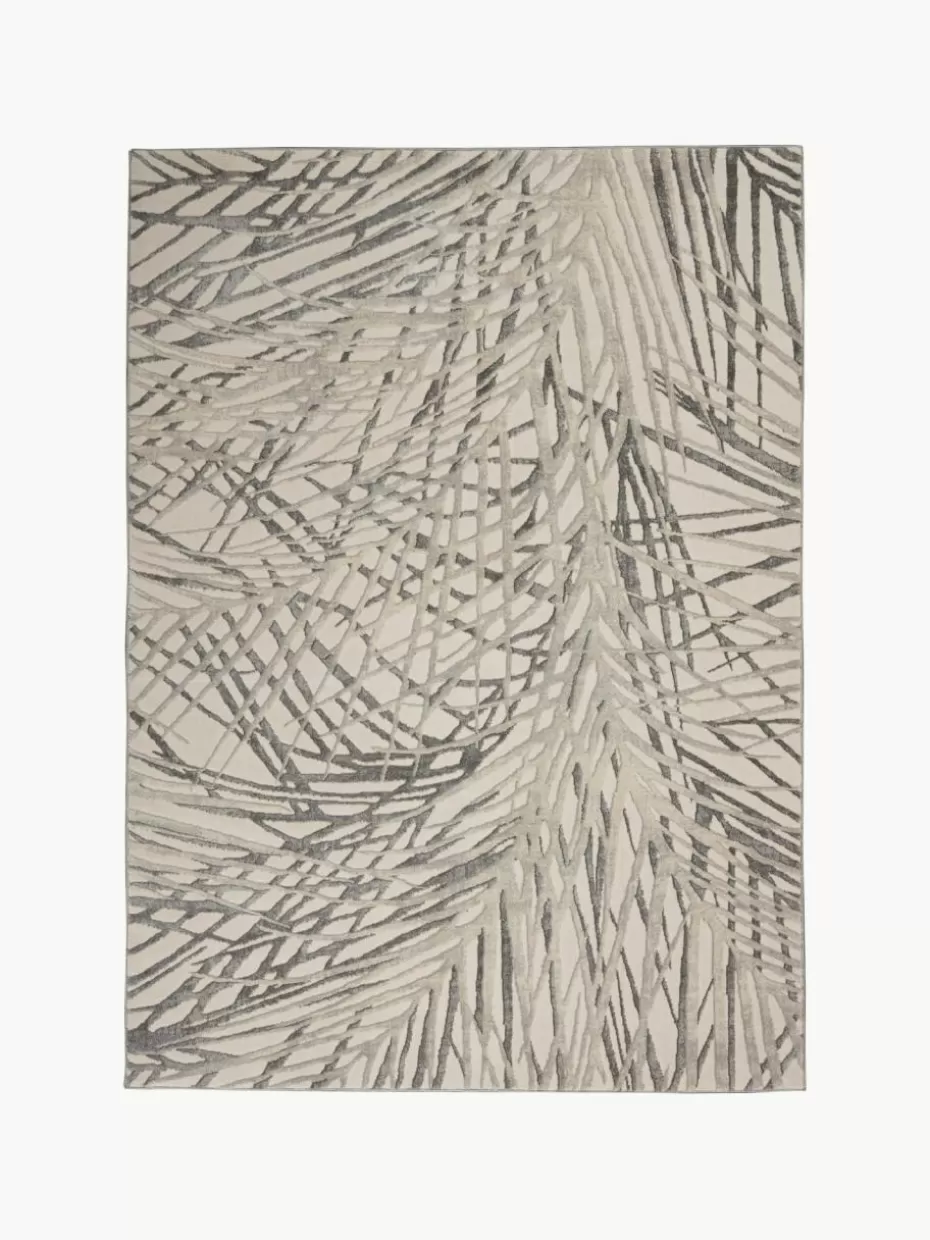 Rechteckige Teppiche-Westwing Kurzflor-Teppich Rustic Texture mit Hoch-Tief-Effekt