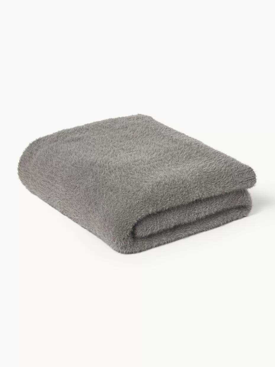 Weihnachtliche Decken & Plaids | Decken & Plaids-Westwing Collection Kuscheldecke Vanja Dunkelgrau