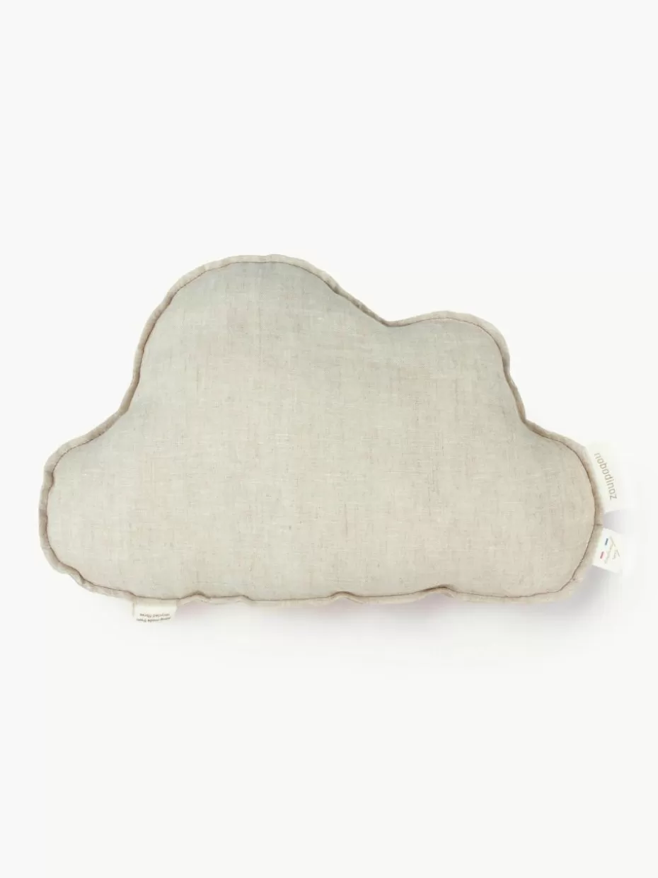 Kissen-Nobodinoz Kuschelkissen Cloud aus Leinen Greige