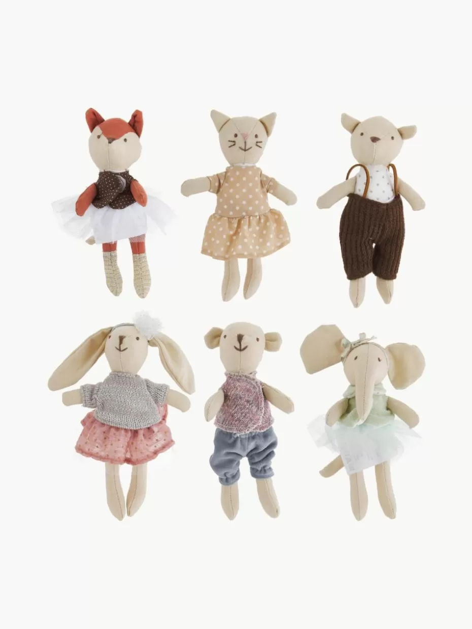 Spielzeug & Kuscheltiere-Bloomingville mini Kuscheltiere Friends, 6er-Set