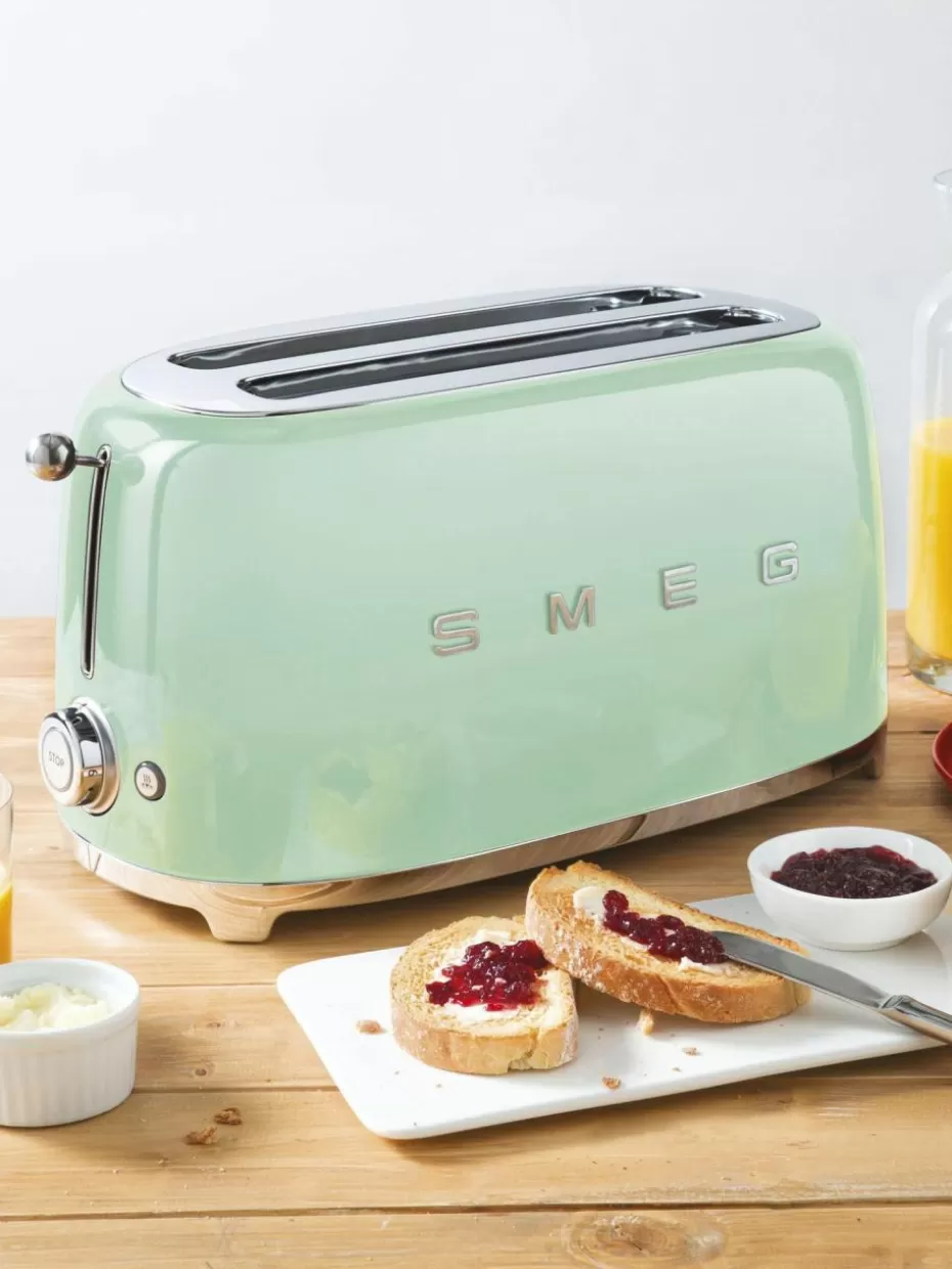 Toaster-Smeg Langschlitztoaster 50's Style Mintgrün, glänzend