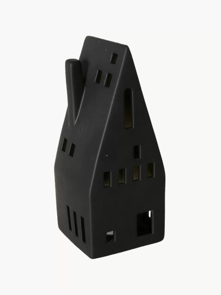 Weihnachtsbeleuchtung-Westwing LED-Lichthaus Hygga aus Porzellan, H 19 cm