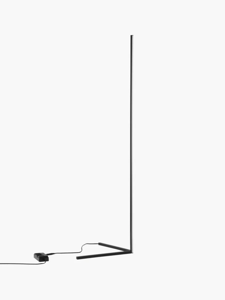 Led-Stehleuchten-Nova Luce LED-Stehlampe V-Line Schwarz