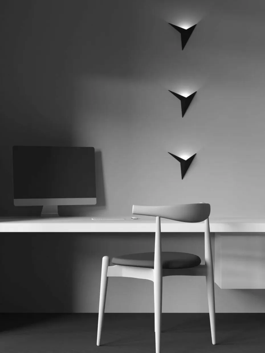 Led-Wandleuchten-Maytoni LED-Wandleuchte Trame Schwarz