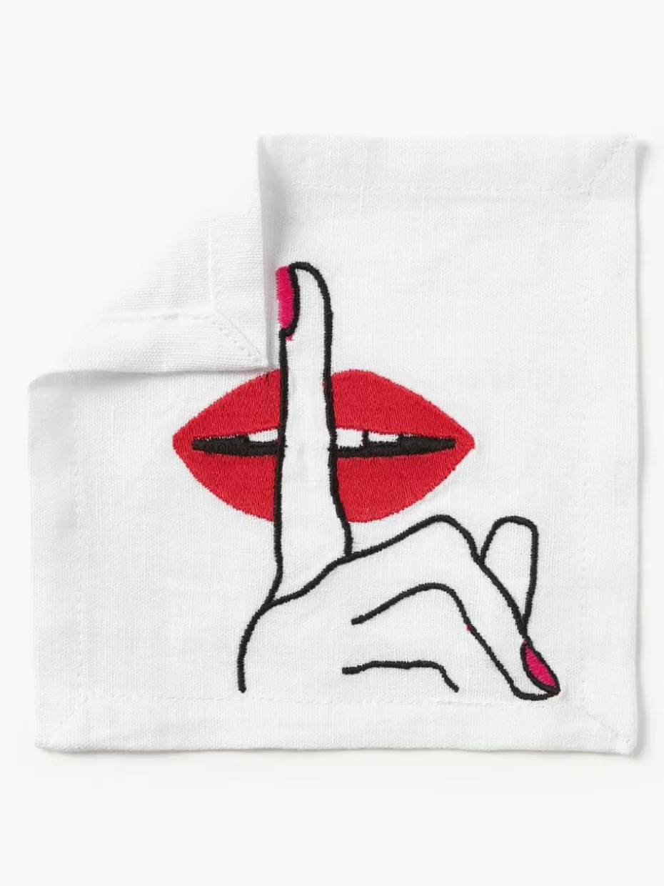 Servietten & Ringe | Servietten-Jonathan Adler Leinen-Servietten Lips, 4er-Set