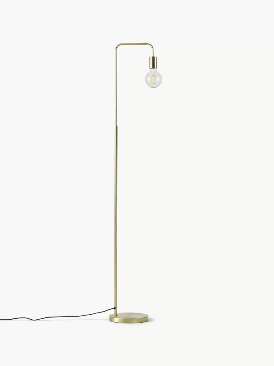 Leselampen-Westwing Collection Leselampe Flow aus Metall Goldfarben
