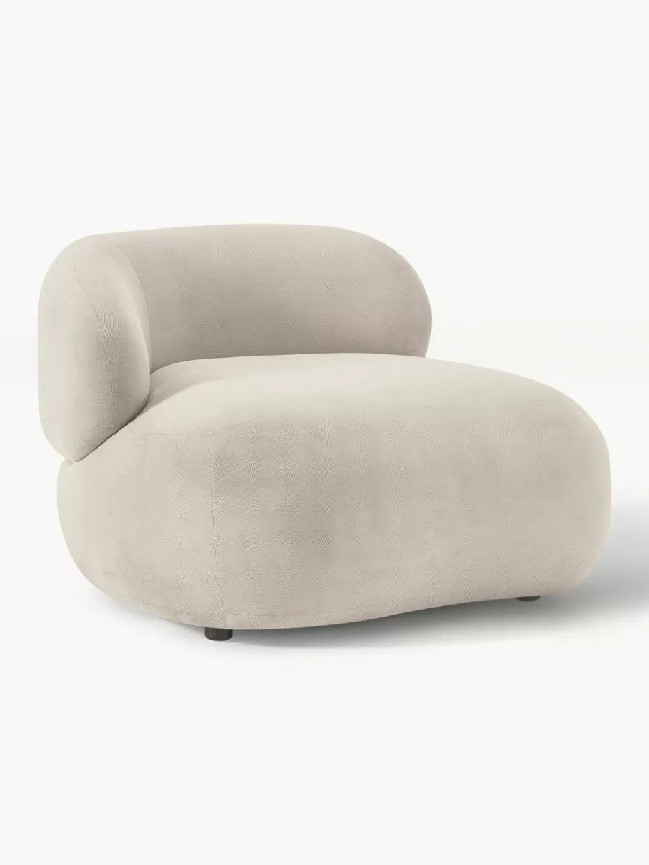Sessel | Sofaserien-Westwing Collection Loungesessel Alba Webstoff Cremeweiß