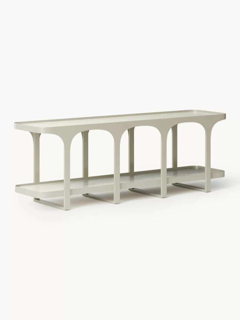 Kommoden & Sideboards-Westwing Collection Lowboard Bella in Travertin-Optik Travertin-Optik Hellbeige