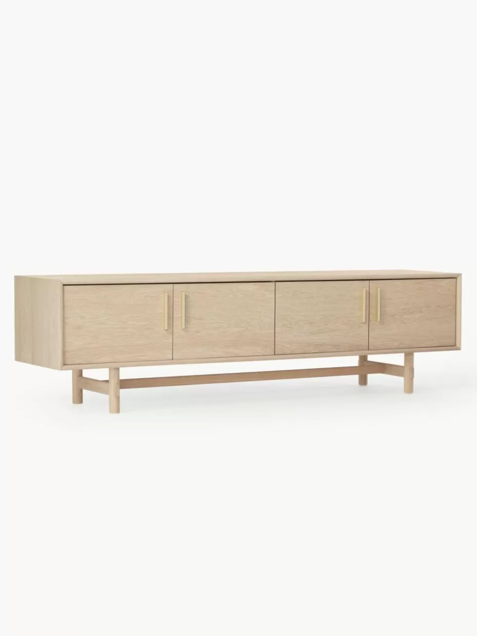 Kommoden & Sideboards-Westwing Collection Lowboard Diana aus Eichenholz Helles Eichenholz