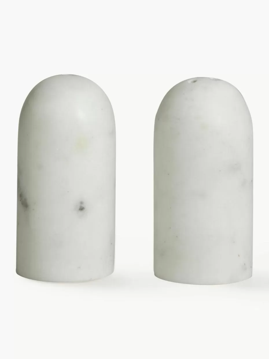 Gewürzmühlen-Nordal Marmor Salz- und Pfefferstreuer Isop, 2er-Set