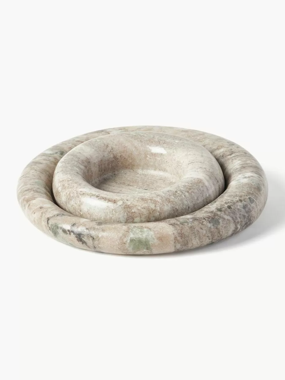Dekoschalen-Westwing Collection Marmor-Deko-Schalen Owen, 2er-Set