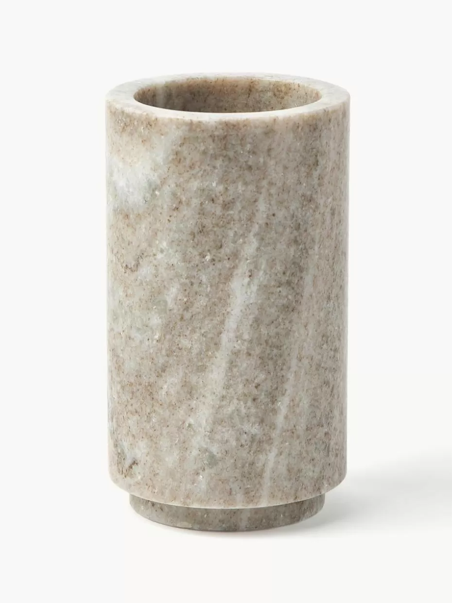 Zahnputzbecher-Westwing Collection Marmor-Zahnputzbecher Simba Beige, marmoriert