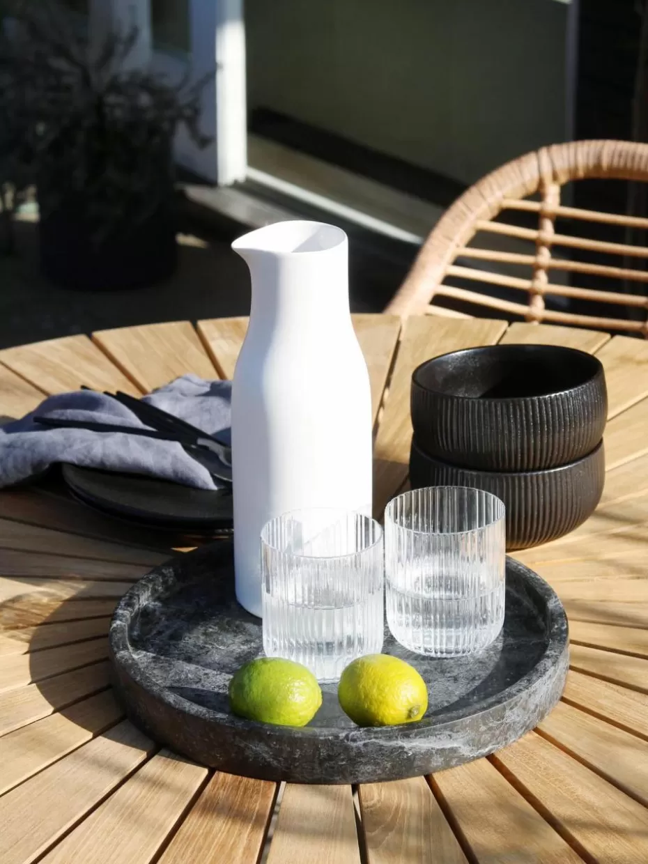 Schalen & Bowls | Geschirrserien-Bloomingville Matte Schälchen Neri mit Rillenstruktur, 2 Stück