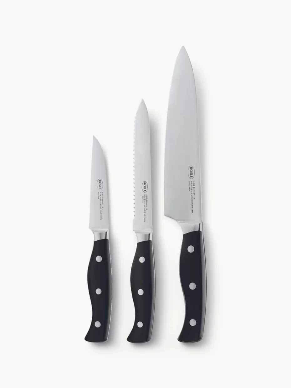 Küchenmesser-Rösle Messer-Set Pura, 3-tlg.