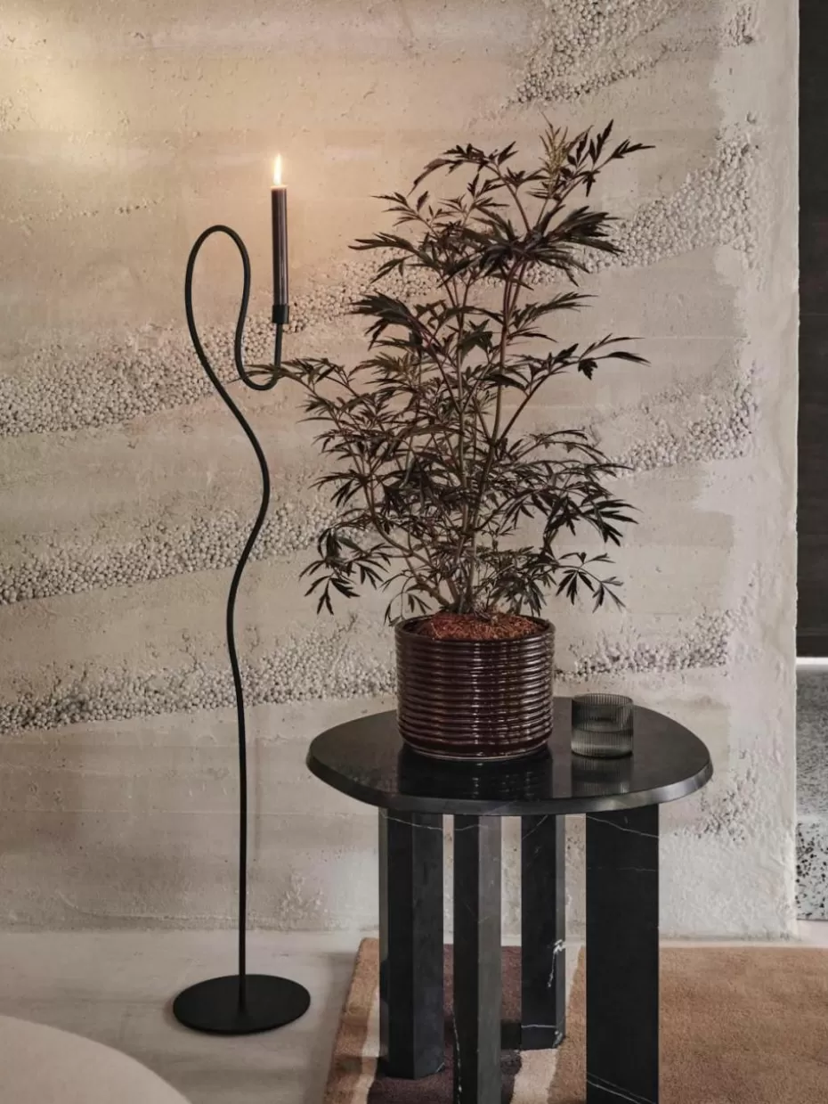 Kerzenständer & Kerzenhalter-ferm LIVING Metall-Kerzenhalter Valse Schwarz