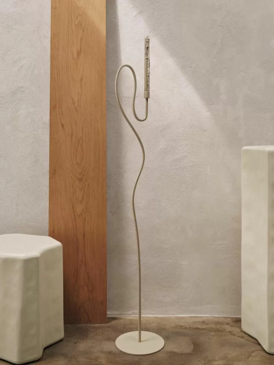Kerzenständer & Kerzenhalter-ferm LIVING Metall-Kerzenhalter Valse Hellbeige