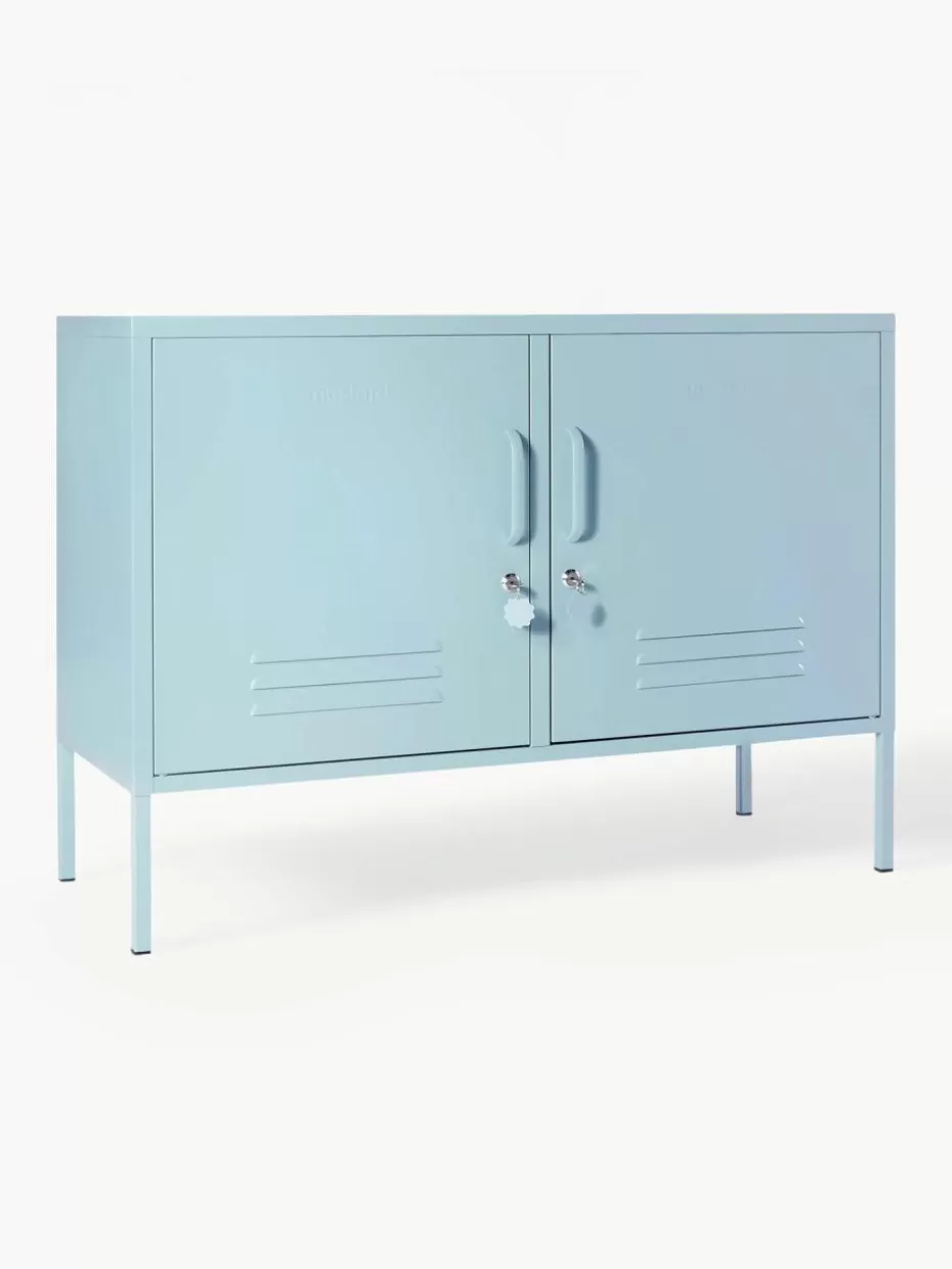 Kommoden & Sideboards-Mustard Made Metall-Sideboard The Lowdown Hellblau