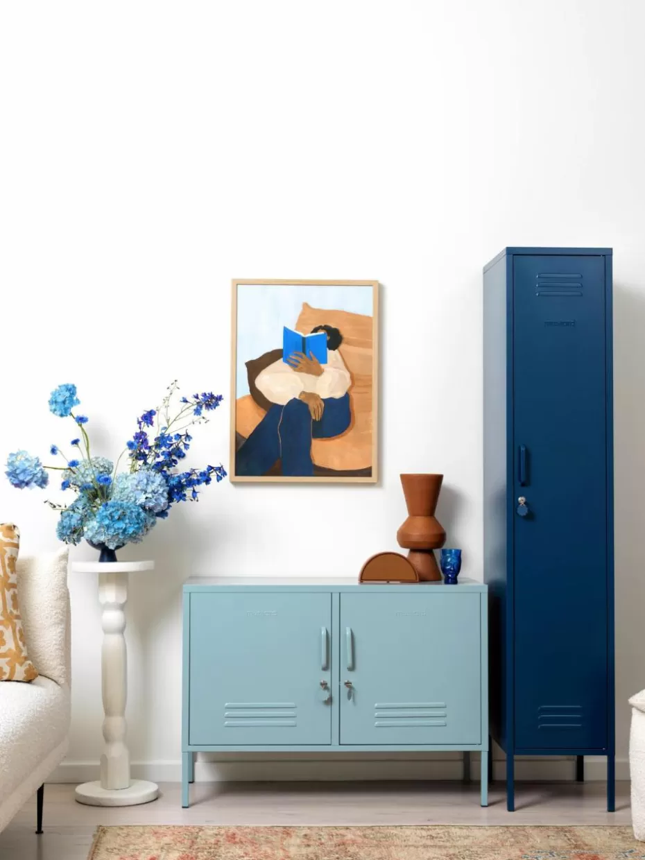 Kommoden & Sideboards-Mustard Made Metall-Sideboard The Lowdown Hellblau