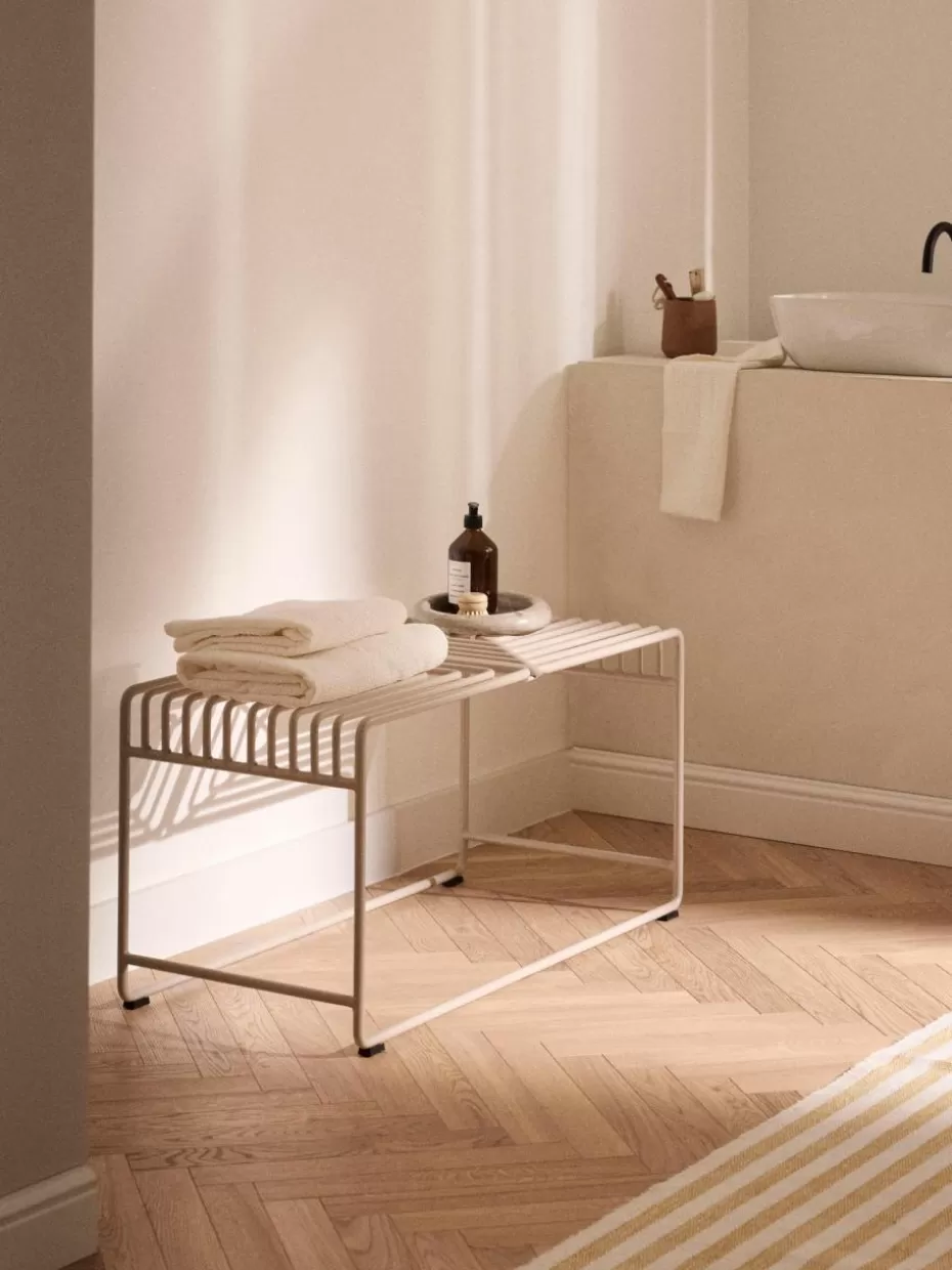 Flur Sitzbänke-Westwing Collection Metall-Sitzbank Banu Hellbeige
