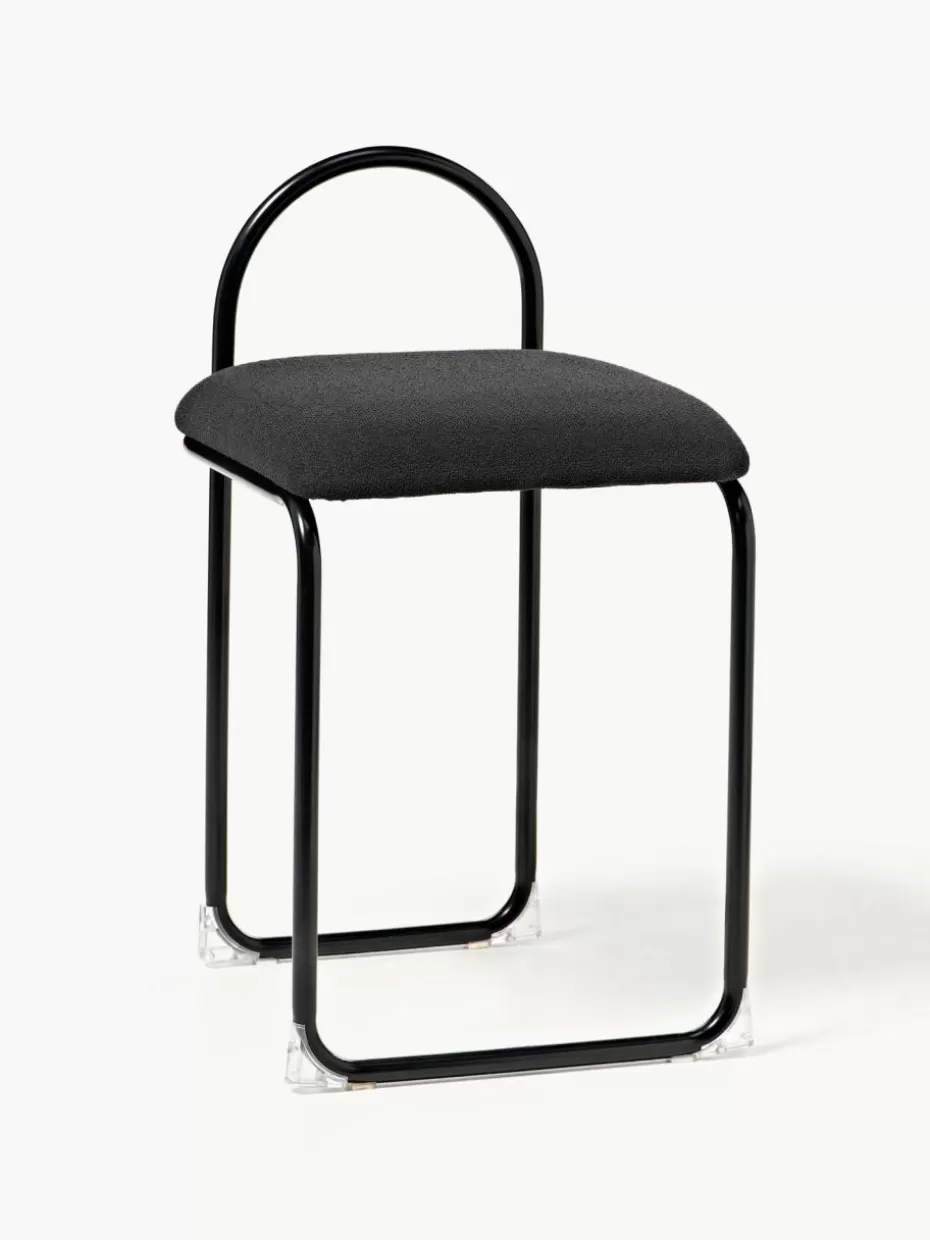 Stühle-Aytm Metallstuhl Angui Webstoff Schwarz