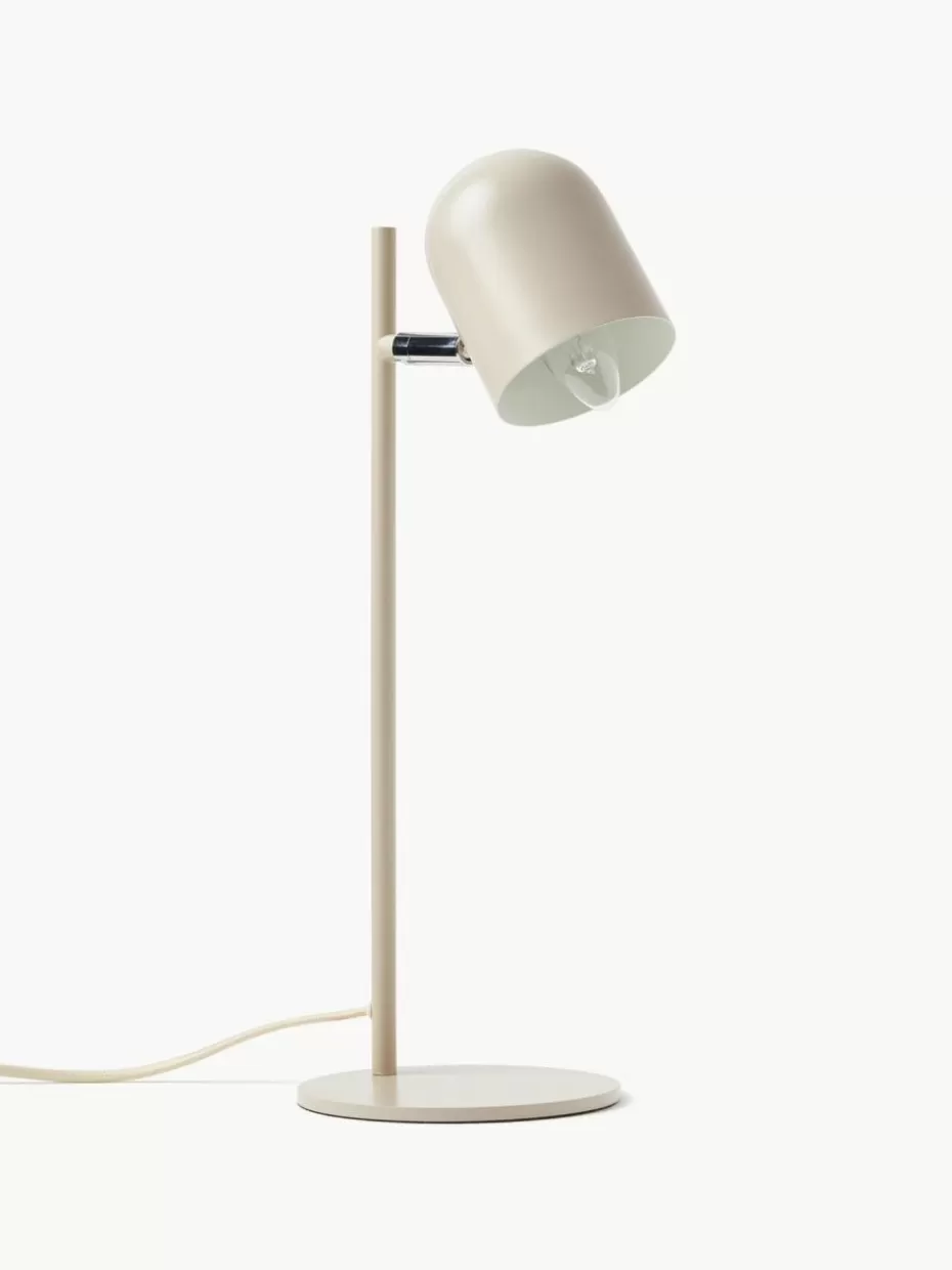 Schreibtischlampen-Westwing Collection Metall-Tischlampe Almo Hellbeige