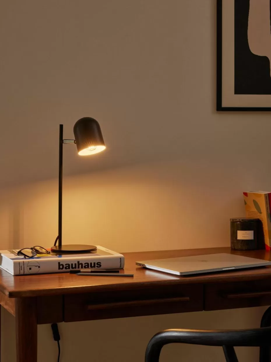 Schreibtischlampen-Westwing Collection Metall-Tischlampe Almo Schwarz