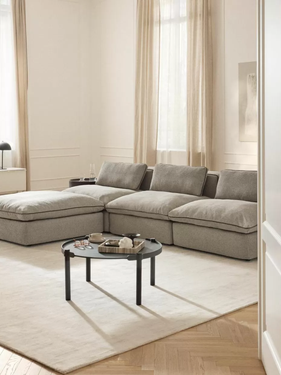 Sofas | Sofaserien-Westwing Collection Mittelmodul Felix Webstoff Greige