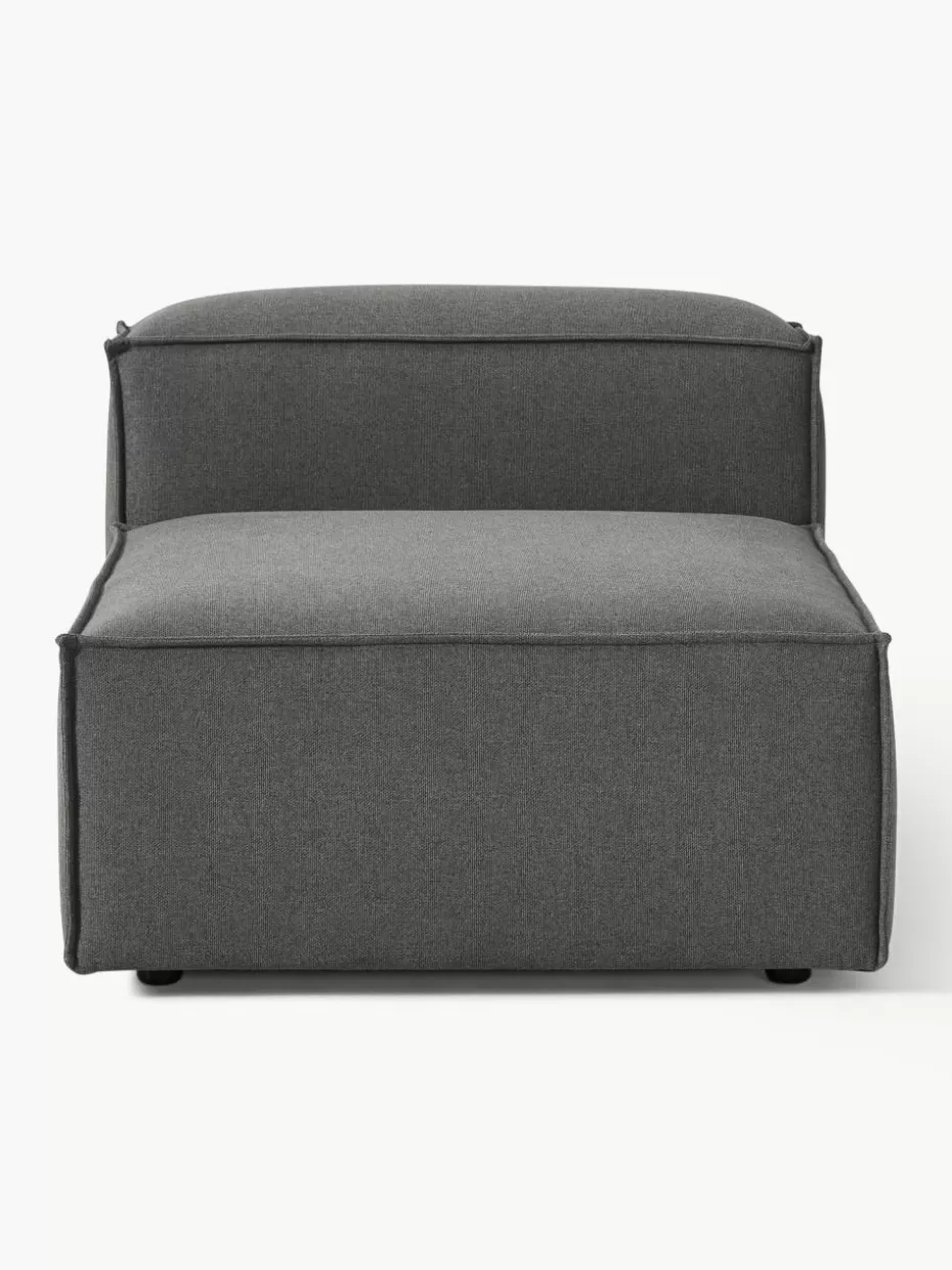 Sofas | Sofaserien-Westwing Collection Mittelmodul Lennon Webstoff Anthrazit