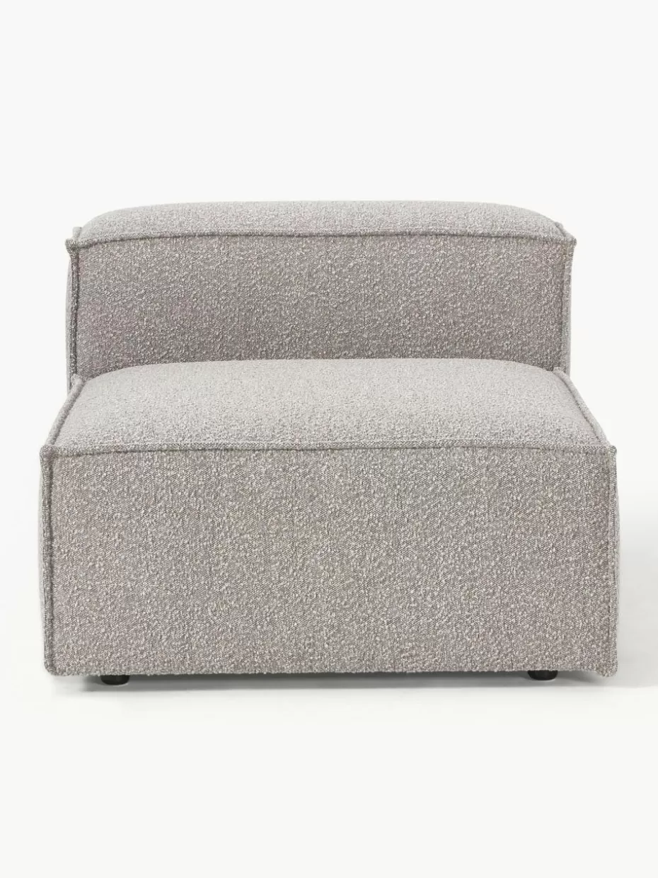 Sofas | Sofaserien-Westwing Collection Mittelmodul Lennon aus Bouclé Bouclé Taupe