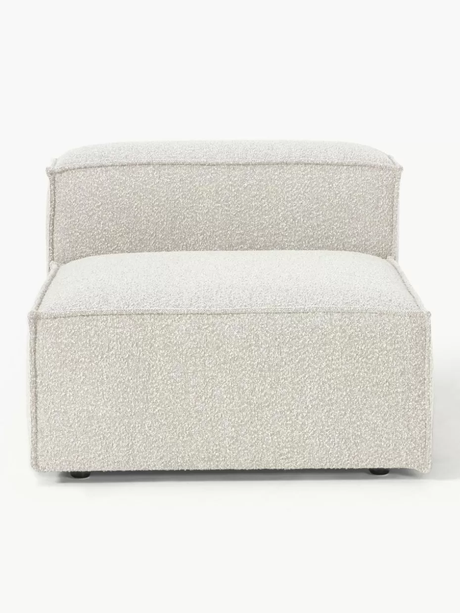 Sofas | Sofaserien-Westwing Collection Mittelmodul Lennon aus Bouclé Bouclé Off White