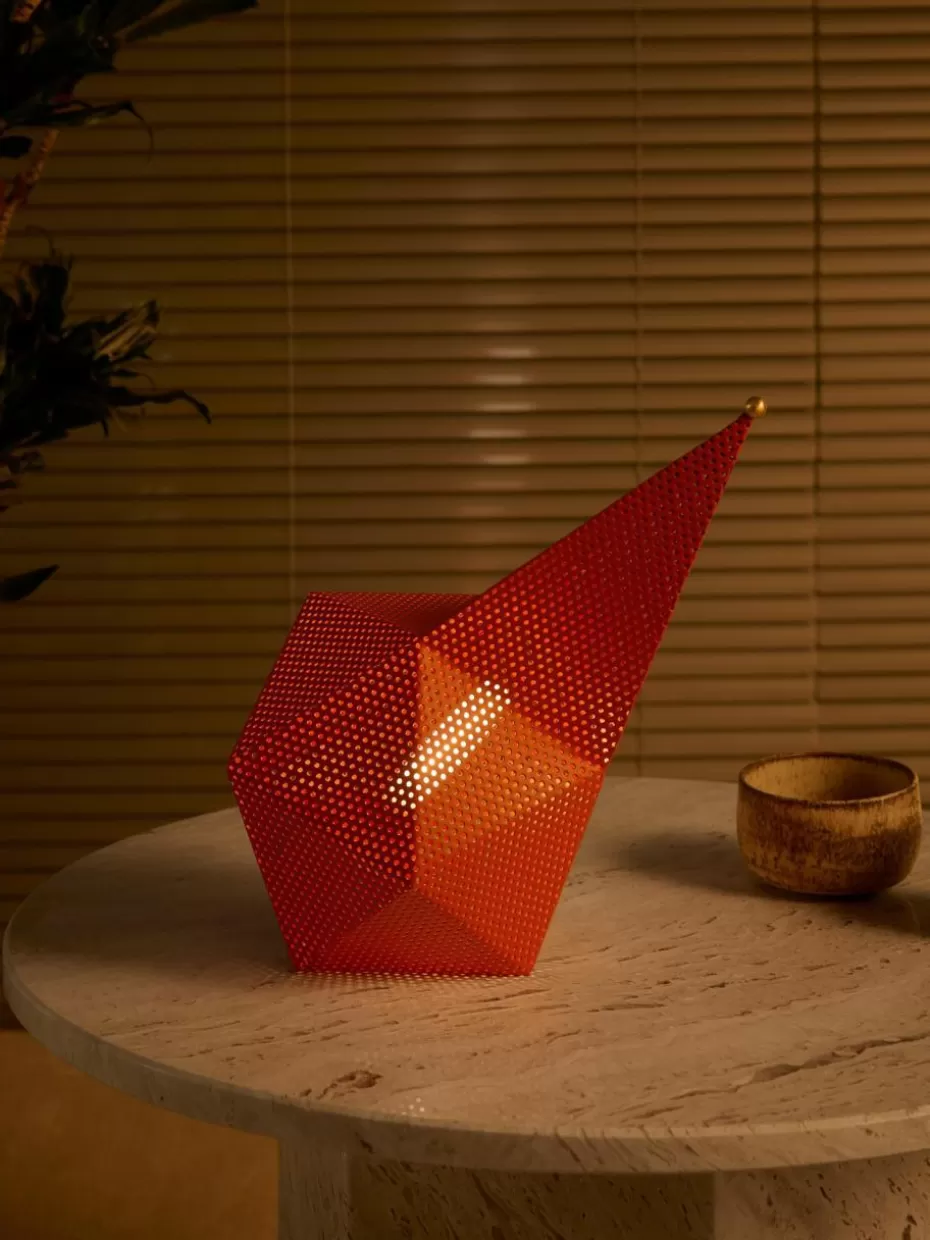 Kabellose Tischlampen-GUBI Mobile dimmbare LED-Tischlampe Bagdad Orange