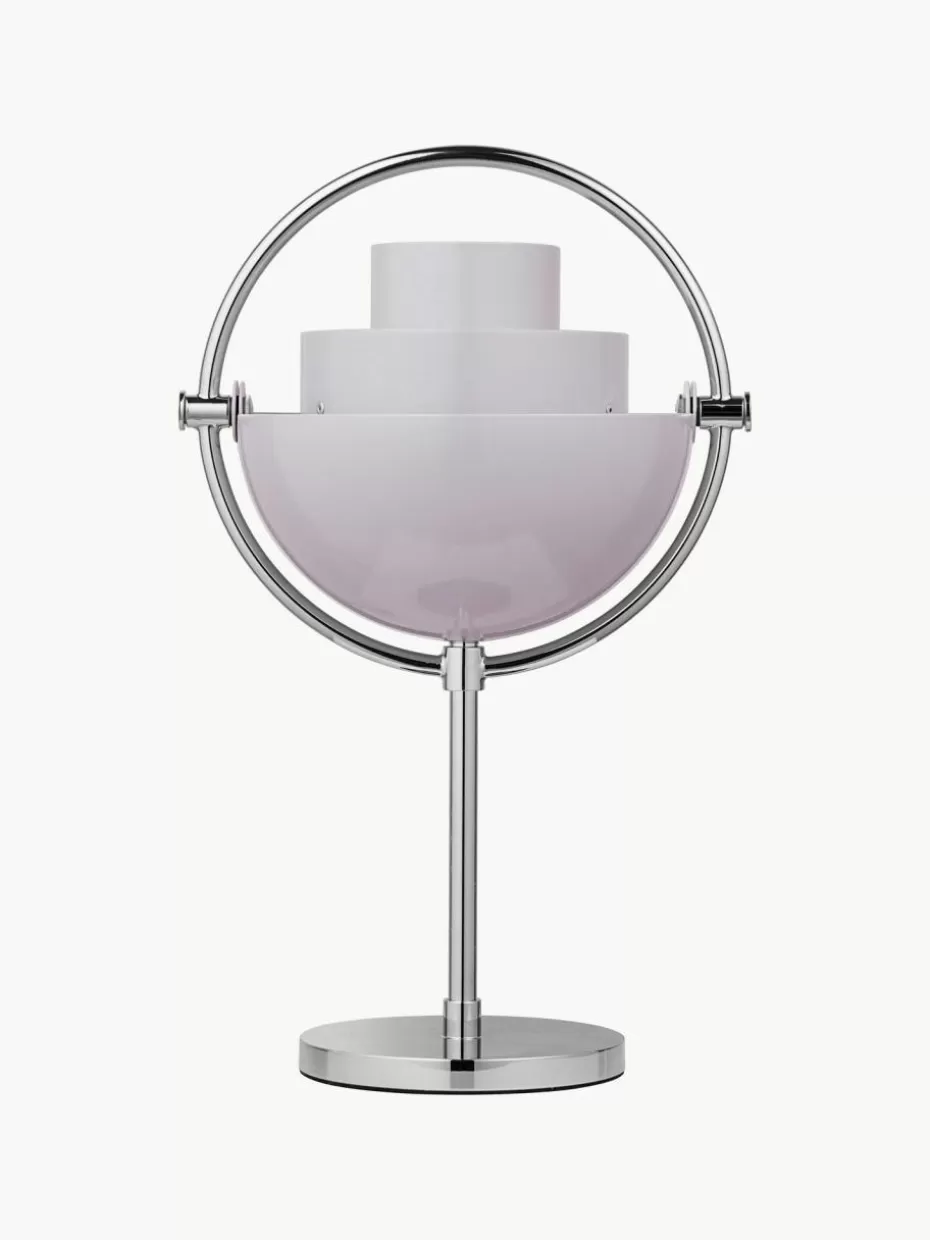 Kabellose Tischlampen-GUBI Mobile dimmbare Tischlampe Multi-Lite, verstellbar Lavendel glänzend, Silberfarben glänzend