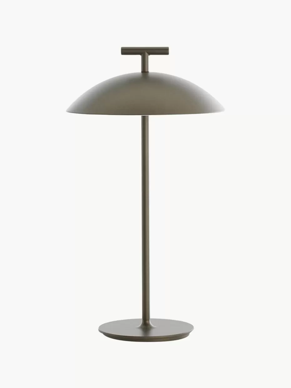 Outdoor Tischlampen | Led-Tischleuchten-Kartell Mobile In & Outdoor LED-Tischlampe Mini Geen-A, dimmbar Greige