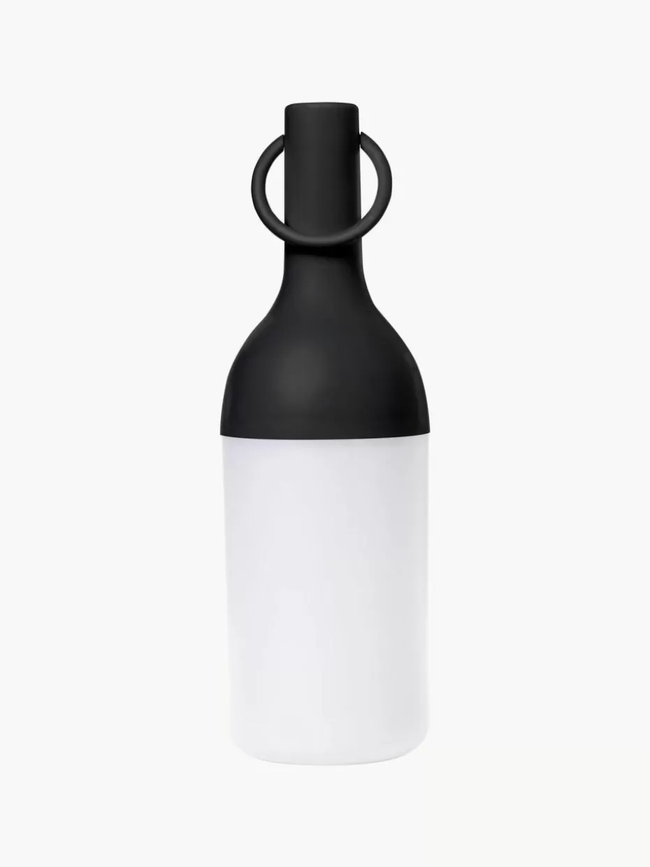Outdoor Tischlampen-Sompex Mobile LED-Außentischlampen Elo, dimmbar, 2 Stück Schwarz, Weiß