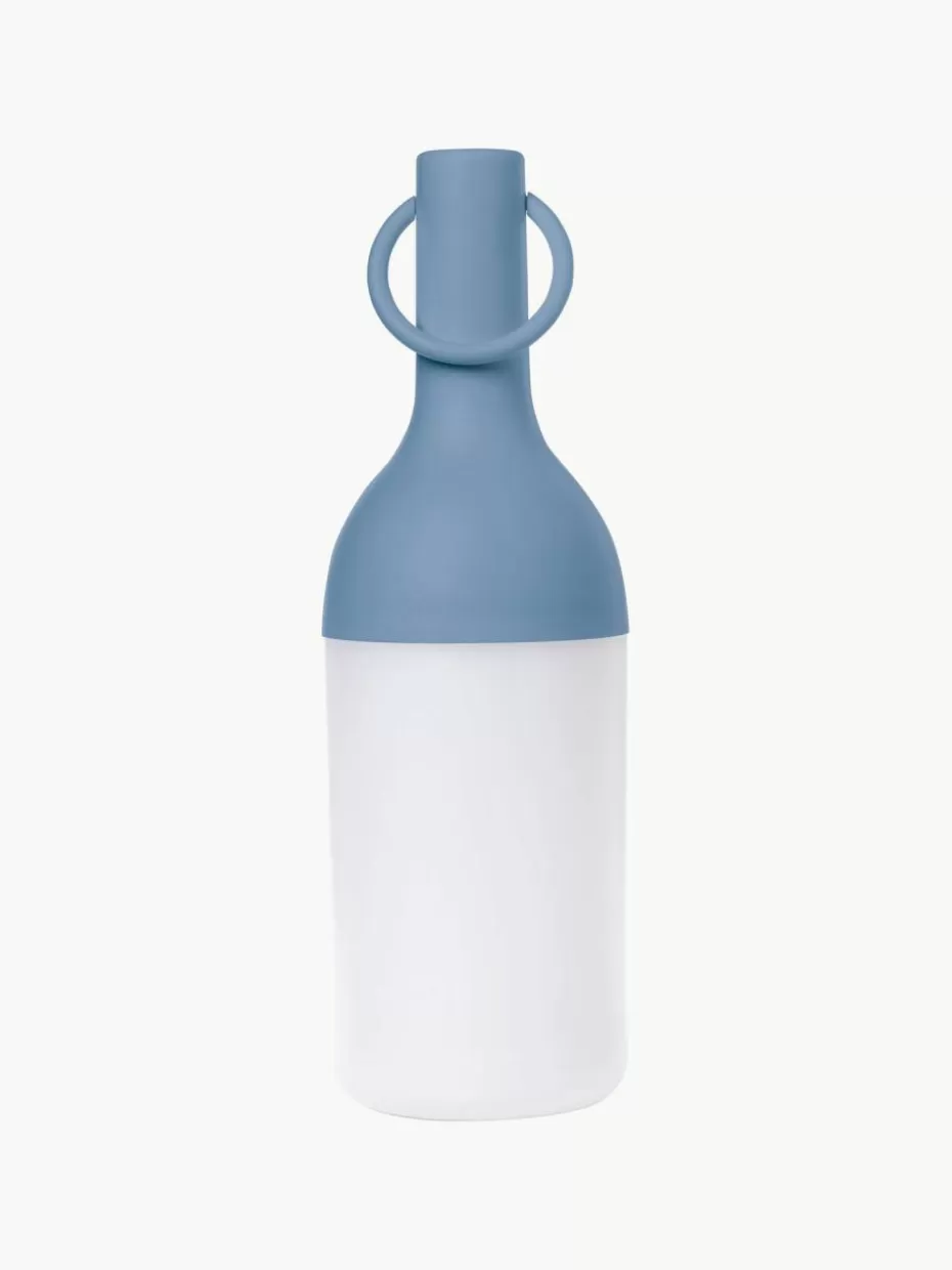 Outdoor Tischlampen-Sompex Mobile LED-Außentischlampen Elo, dimmbar, 2 Stück Hellblau, Weiß