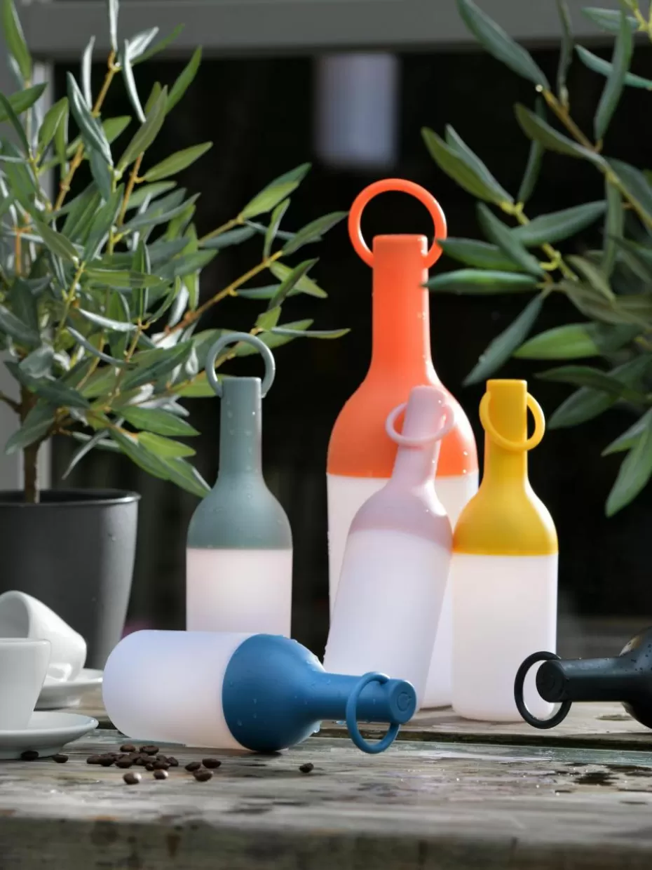 Outdoor Tischlampen-Sompex Mobile LED-Außentischlampen Elo, dimmbar, 2 Stück Hellblau, Weiß