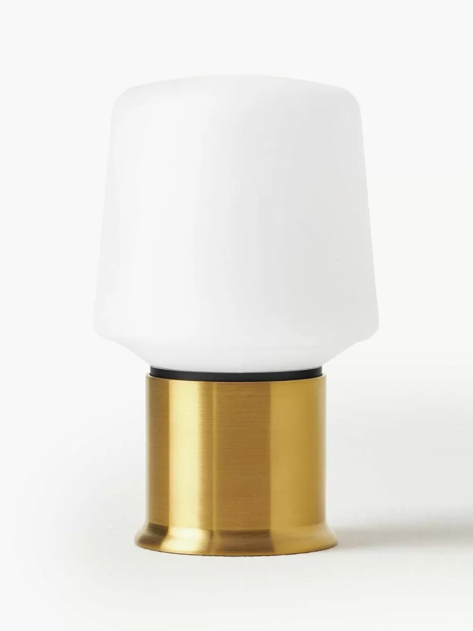 Outdoor Tischlampen-Sack It Mobile LED-Outdoor Tischlampe London, dimmbar Weiß, Goldfarben