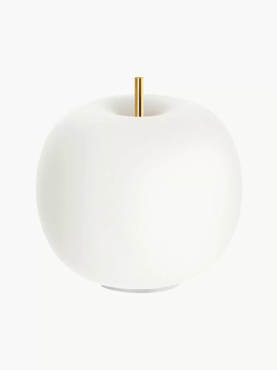 Led-Tischleuchten | Kabellose Tischlampen-kdln Mobile LED-Tischlampe Kushi, mundgeblasen Goldfarben