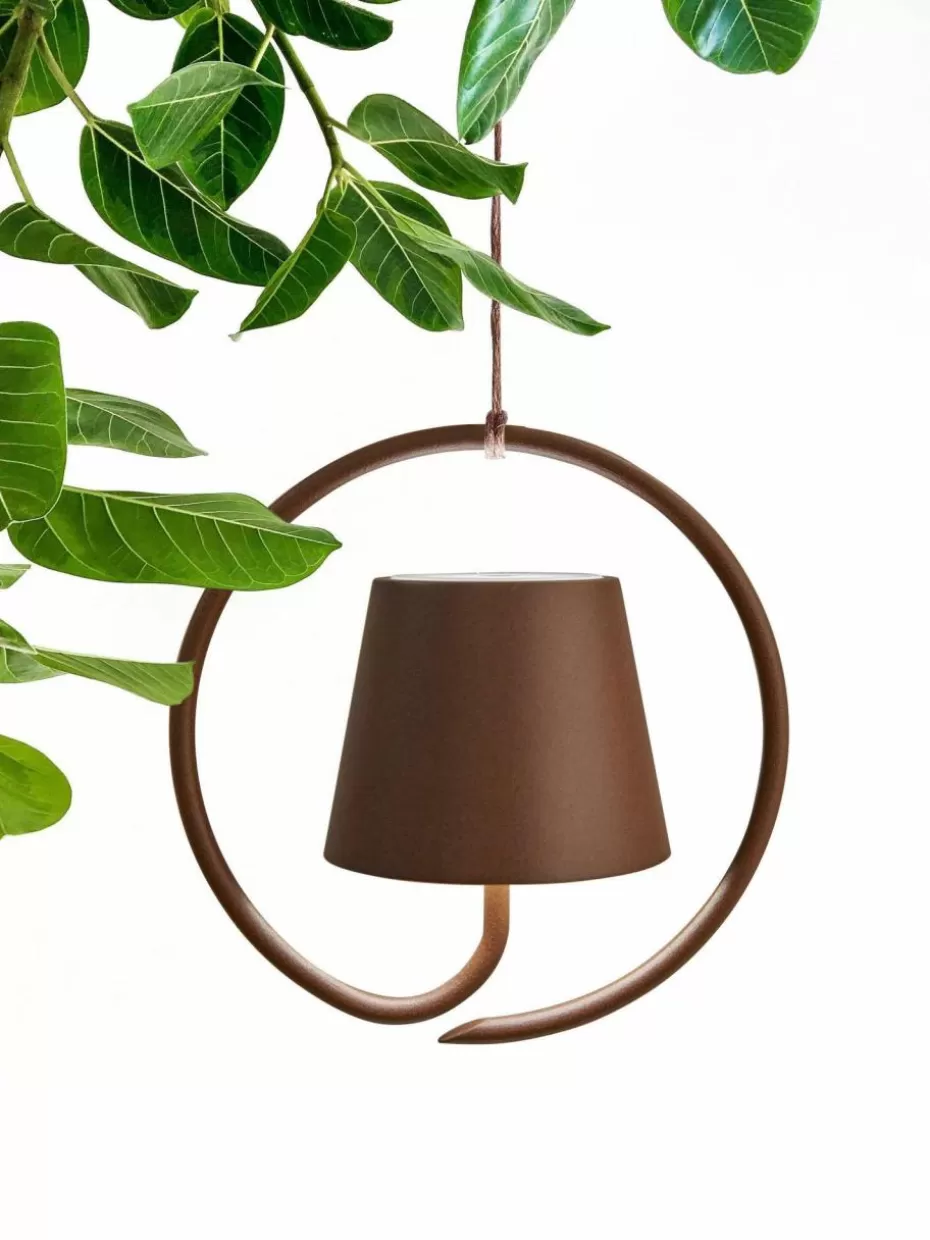 Pendelleuchten-Zafferano Mobile Outdoor LED-Pendelleuchte Poldina, dimmbar Dunkelbraun, matt