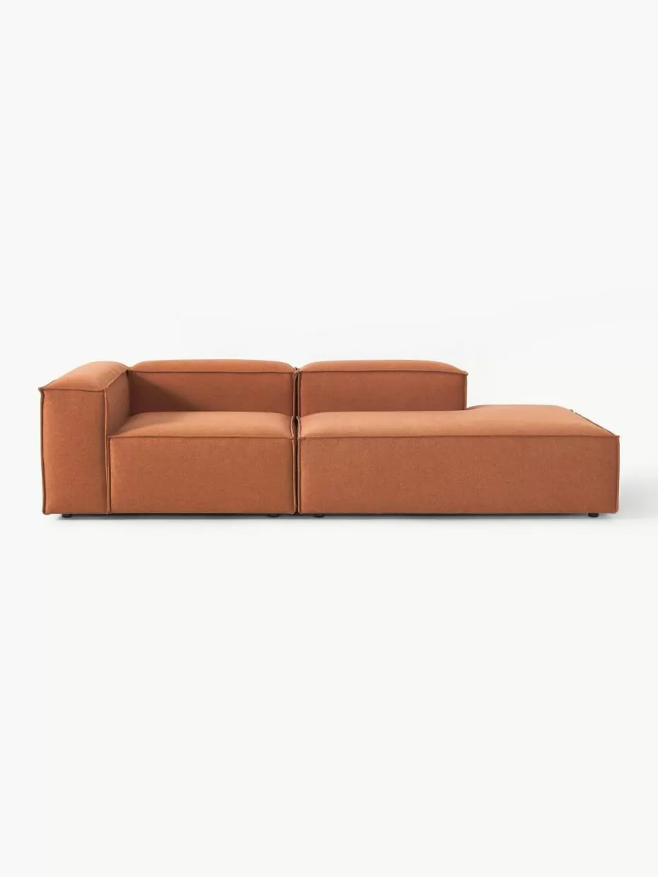 Sofas-Westwing Collection Modulare Ottomane Lennon Webstoff Terrakotta